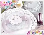 《 蕾絲磨砂玻璃杯墊 》 (2片裝) 姊妹禮/伴娘禮/活動禮/送客禮/婚禮小物/二次進場/來店禮