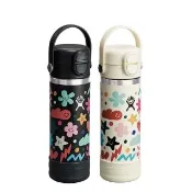 【Hydro Flask】DayDream 18oz/532ml  寬口 吸管 保溫瓶 附瓶套 夢幻白 星夜黑 (保溫 保冰 保冷 吸管杯)