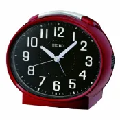 大高雄鐘錶城 seiko SK037 精工鐘 (QHK059R) 夜光指針鬧鈴燈光貪睡鬧鐘 紅 11.2 x 13 x 8.1 cm｜樂天領券現折★全館特惠中★指定刷卡回饋10%