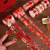 優選上新⭐新款小福字自粘貼紙封口2025新年手機裝飾品氛圍布置賀年春節蛇年