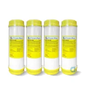 CLEAN PURE 10英吋標準型離子交換樹脂濾心(4支入) 台灣製造 SGS認證 抑制水垢 軟化水質