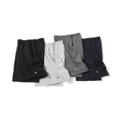 CHAMPION SHORTS 黑 淺灰 小LOGO 素面 刺繡 棉短褲 口袋 拉繩 男 夏日 冠軍 短褲 DOT聚點