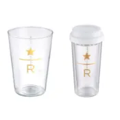 星巴克的天空 Dream Plaza限定 400ml典藏TPE附蓋雙層玻璃杯 16OZ典藏TOGO玻璃杯 DP