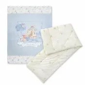 馨兒美嬰童館 奇哥悅讀比得兔冬夏兩用被105x135cm(PLC59600B藍)+(TLC039000小羊毛被胎 )3420元(1/26到貨