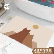 台製 日式貓咪浴室地墊 矽藻土地墊 吸水速乾 腳踏墊 門口地墊 浴室防滑地墊 抑菌防發霉 廁所地墊 珪藻土軟地墊 可客製