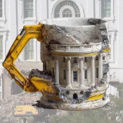 免運代購 💡  Someone Lied Demolition Mug有人撒謊拆卸建築馬克杯 3D立體馬克杯擺件 送人禮