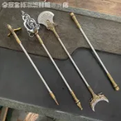 西遊記小兵器龍泉茶寵擺件一體金箍棒九錫禪杖九齒釘耙水磨禪杖