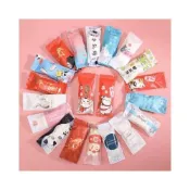 (店+)禎巧妙 台灣現貨 牛軋糖包裝袋 ( 200入 ) 機封袋 糖紙 糖果包裝袋 南棗核桃糕袋 封口袋 可愛磨砂牛軋糖包裝紙