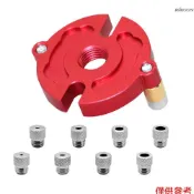 Kkmoon木工自定心定位夾具鑽具套件垂直孔鑽孔導向衝孔定位工具，帶3-10mm鑽套，用於DIY工藝品木工