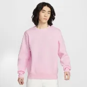 【NIKE 耐吉】長袖上衣 男 大學T 中磅 刷毛 AS M NK CLUB BB CREW 粉藕 FN3887-663
