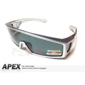 【APEX】1927 灰 可搭配眼鏡使用 台灣製造 polarized 抗UV400 寶麗來偏光鏡片 運動型 太陽眼鏡