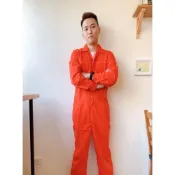 (店+)橘色連身工作服 橘色連身 橘連身 橘色連身技工服