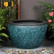 時尚家居 免運 公司貨 可開發票 陶瓷花盆 景德鎮陶瓷 庭院景德鎮陶瓷大缸魚缸金魚缸客廳睡蓮花盆擺件荷花烏龜書畫水缸工廠現貨直銷 售後保障 全館免運 特惠/工廠直銷 店長新品推薦 5s1220