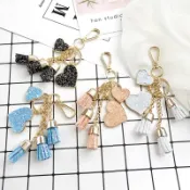 [台灣現貨]韓版 吊飾 布藝 飾品 鑰匙圈 鑰匙扣 婚禮小物 二次進場 姊妹禮 批發 星星 糖果 緞帶 掛件 絨毛 亮片