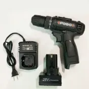 (店+)智玉科技有限公司 / 鋰電電鑽 富格 25V單電池 液晶電量顯示版 黑色款 搭配系列 雙速可正反轉 / 鋰充電電鑽 / 電動起子 保固半年