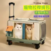 寵物拉桿箱寵物推車寵物拉桿包貓包外出寵物籠狗籠貓籠子兔寵子貓咪推車便攜貓咪背包雙肩包多貓寵物箱狗推車狗拉桿車寵物外出旅行
