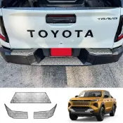 【台灣出貨】適用26–27年式TOYOTA HILUX Travo 後保桿登車腳踏 尾門防刮護板 皮卡外裝改裝配件