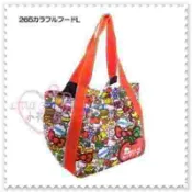 【買動漫】小花花日本精品♥Hello Kitty蘋果造型圖大容量手提包帆布包托特包肩背包側背包(大)42046301