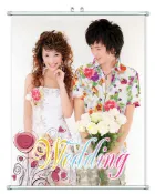 24X30吋婚紗油畫布/大圖海報/油畫布輸出/婚紗海報/喜宴海報+桿【小玲精品】