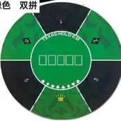 圓形桌布德州撲克專用桌墊德撲桌布墊打撲克牌加厚桌面臺布小喵精選百货~~
