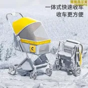 （可開發票）【現貨秒發】寵物推車咪外出小推車可分離可摺疊輕便小拉車遛溜（滿額免運）