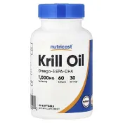 【iHerb】Nutricost, 磷蝦油，60 粒軟膠囊（每粒軟膠囊 500 毫克）