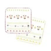 【PEILOU 貝柔】3入組-MIT純棉抗菌紗布小方巾-多款任選(手帕/嬰幼兒/寶寶/新生兒/baby/兒童/幼兒園)