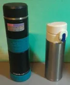 THERMOS 膳魔師 不銹鋼真空保溫杯, 保溫瓶, JNI-300 (SL) 極輕量/銀色_保溫保冷_9 成新
