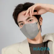 HAOFA氣密型TN95立體醫療口罩-鉑石灰(30入)