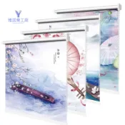 圖案捲簾 捲簾 窗簾 脹緊免打孔安裝 打孔安裝 全遮光遮陽家用廁所廚房 升降卷拉式 防水 加厚 客製化尺寸