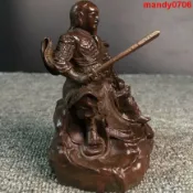 玄天上帝 純銅真武祖師神像真武大帝祖師爺玄武大帝蕩魔天尊重量 336g