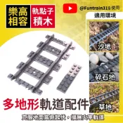(現貨) 樂高火車 鐵軌 軌道 直軌彎軌軟軌 起伏地面 MOC 第三方 兼容樂高 LEGO