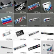 ✔名購車品✔適用於BMW金屬車貼?適用於寶馬隨意貼標BMW車貼車身裝飾貼劃痕貼1系3系5系7系320M4X1X3改裝車M