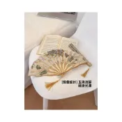 (店+)Iman臻緻生活古風摺扇中國風旗袍新中式夏天隨身攜帶可摺疊小扇子