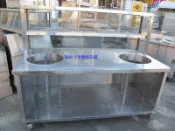 **福康冷凍餐飲設備** (已售出)中古 煮麵台玻璃吧檯.2孔煮麵餐車台 攤車 餐車