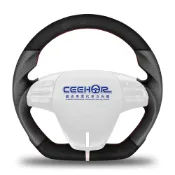 細活Ceehor專業汽車方向盤 [細活方向盤] 麂皮牛皮款 ELANTRA SPORT HYUNDAI 現代 變形蟲方向盤
