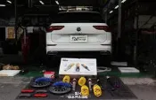 【超鑫國際】 KW V1 高低可調避震器 德國進口 公司貨 Volkswagen GOLF 8 R-Line 實裝圖