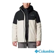 Columbia哥倫比亞 男款-Omni Tech防水極暖兩件式羽絨外套-卡其 UWE66710KI/IF