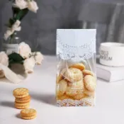 ✨在臺出貨✨優選品質🎉曲奇餅乾袋透明烘焙食品袋小包裝糖果牛軋餅雪花酥機封袋自立袋子