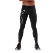 【2XU 澳洲】男 基礎壓縮長褲 黑 黑/銀 運動 戶外 路跑 訓練 2XMA3849