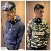 美國百分百【全新真品】 Tommy Hilfiger TH 長袖 T-shirt 高領 衝鋒衣 半拉鍊式 AR10