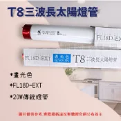 (店+)T8 三波長太陽燈管 20W傳統燈管 FL18D-EXT 晝光色