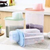 五穀雜糧收納盒 糧食儲存槽 食品密封槽 塑膠收納盒 狗糧乾貨儲物罐