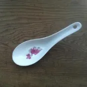 WH7182【四十八號老倉庫】全新 早期 台灣製 杜鵑花 湯匙 14.5cm 完整 1匙價【懷舊擺飾拍片道具】