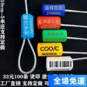 ✨可開發票#鋼絲封條一次性塑料鉛封物流油罐車鎖扣集裝箱封簽樹木紮帶施封鎖 LNJP