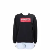 【KENZO】Paris 刺繡字母補丁棉質運動衫 大學T-女款