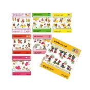 風雅日和💖日本製文具 小熊學校 標籤貼 書籤貼 PET材質 自黏標籤 索引貼 (日本正版) E00