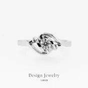 【岱姍珠寶】 天然鑽石 18K 10分 鑽石戒指 戒指 求婚 訂婚 0.10CT