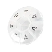 (店+)【ABBY SHOP】一周七格小藥盒(藥盒分裝盒 隨身藥盒 防潮藥盒 七日藥盒 七格藥盒 藥盒一週 分裝盒 收納盒 小藥盒 藥盒)