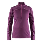 【Craft】女 Pin Half Zip 長袖拉鍊中層衣.排汗衣.上衣.立領衫_1905361-785720 紫